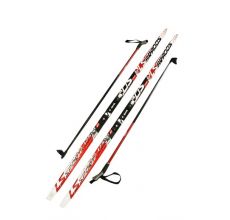 Комплект беговых лыж STC Brados LS Sport степ красный, 170
