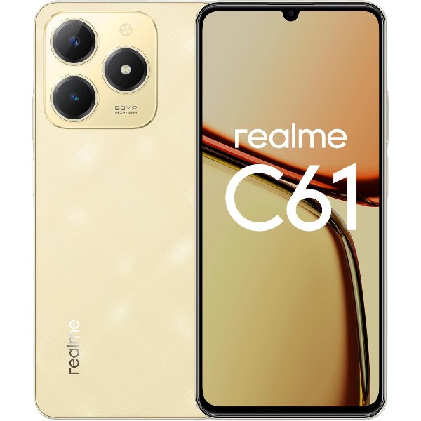 Мобильный телефон Realme C61 2024 Android 8/256 Гб золотой